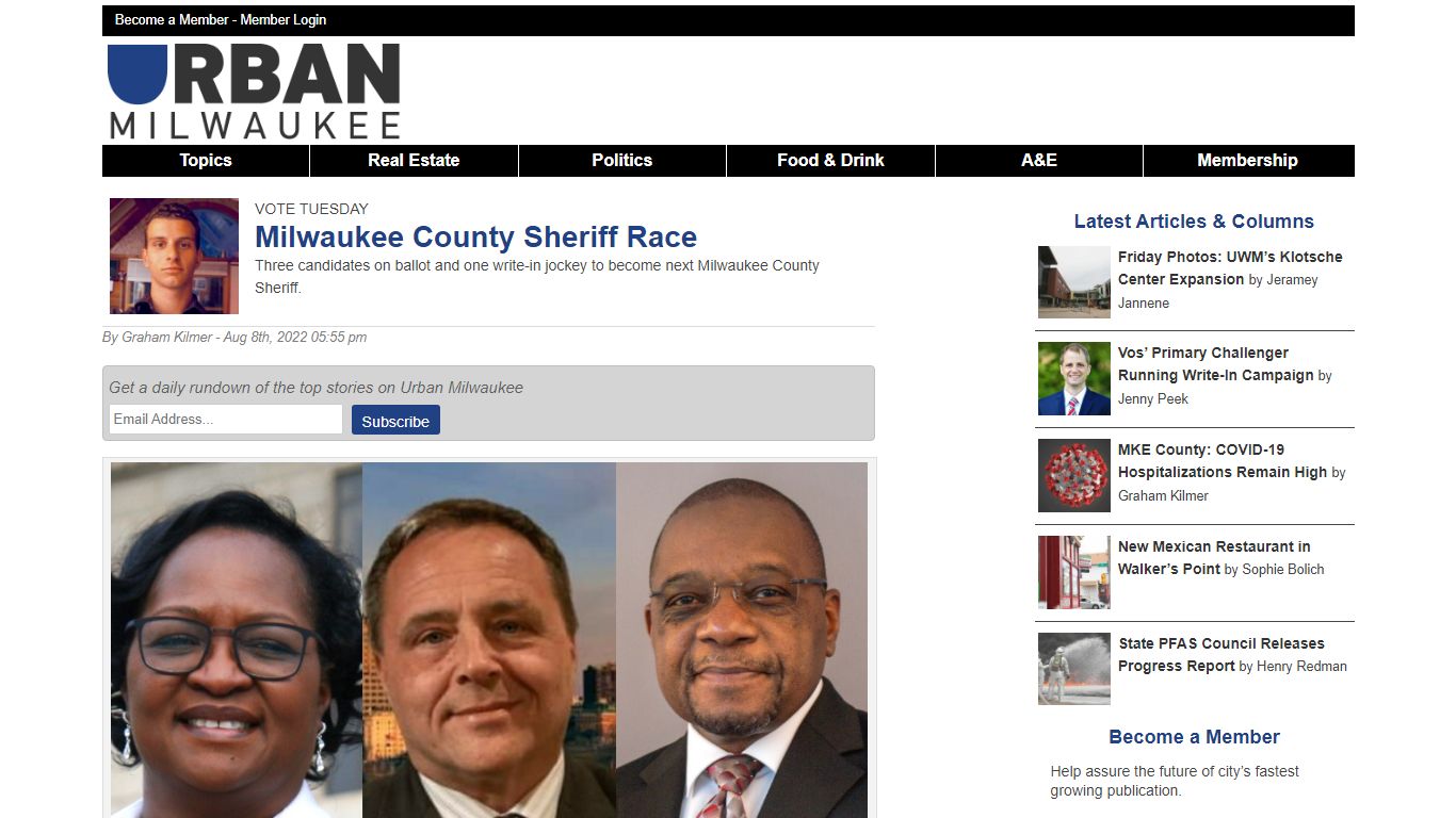Vote Tuesday: Milwaukee County Sheriff Race
