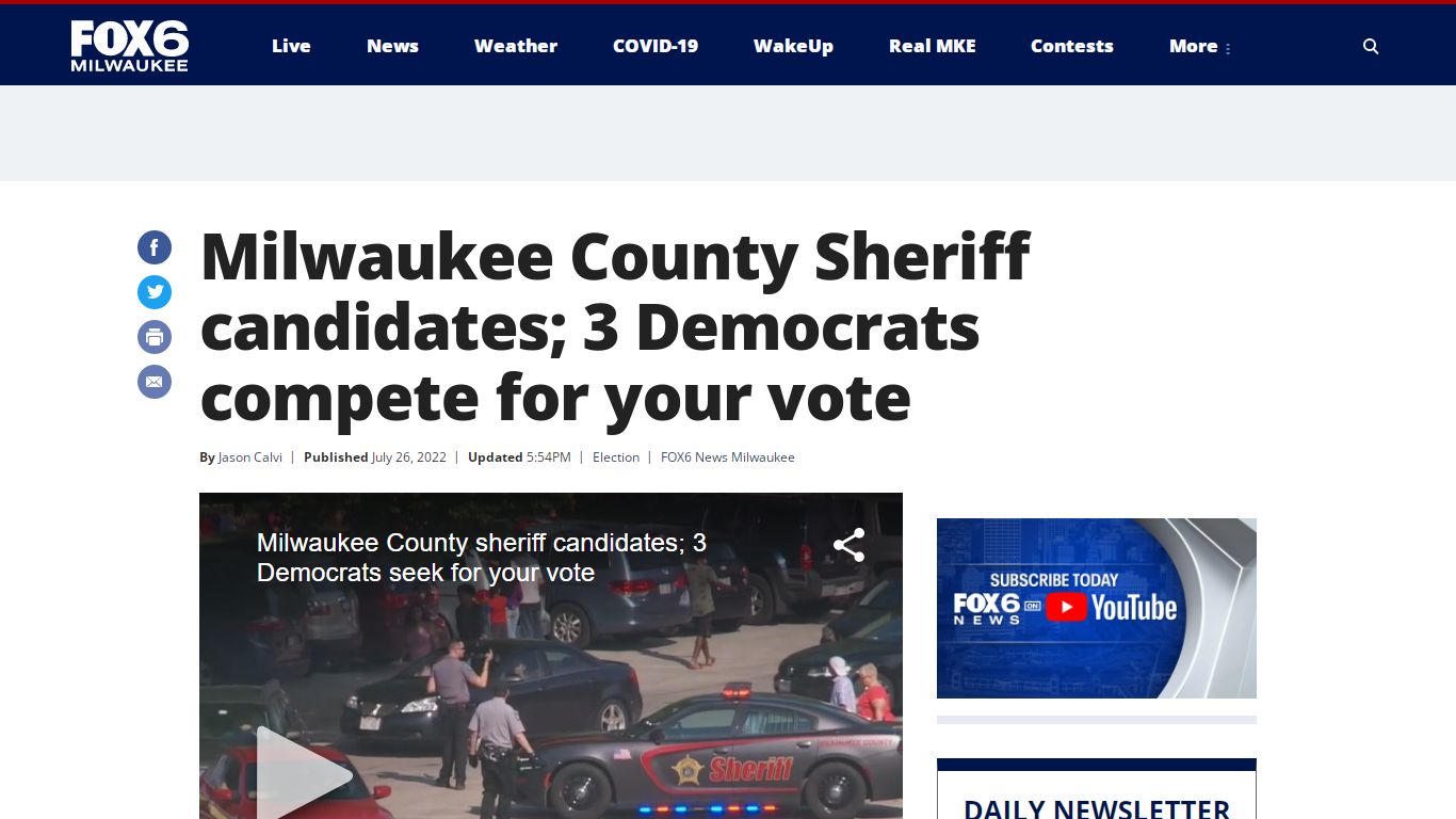 Milwaukee County Sheriff candidates; 3 Democrats compete for ... - WITI